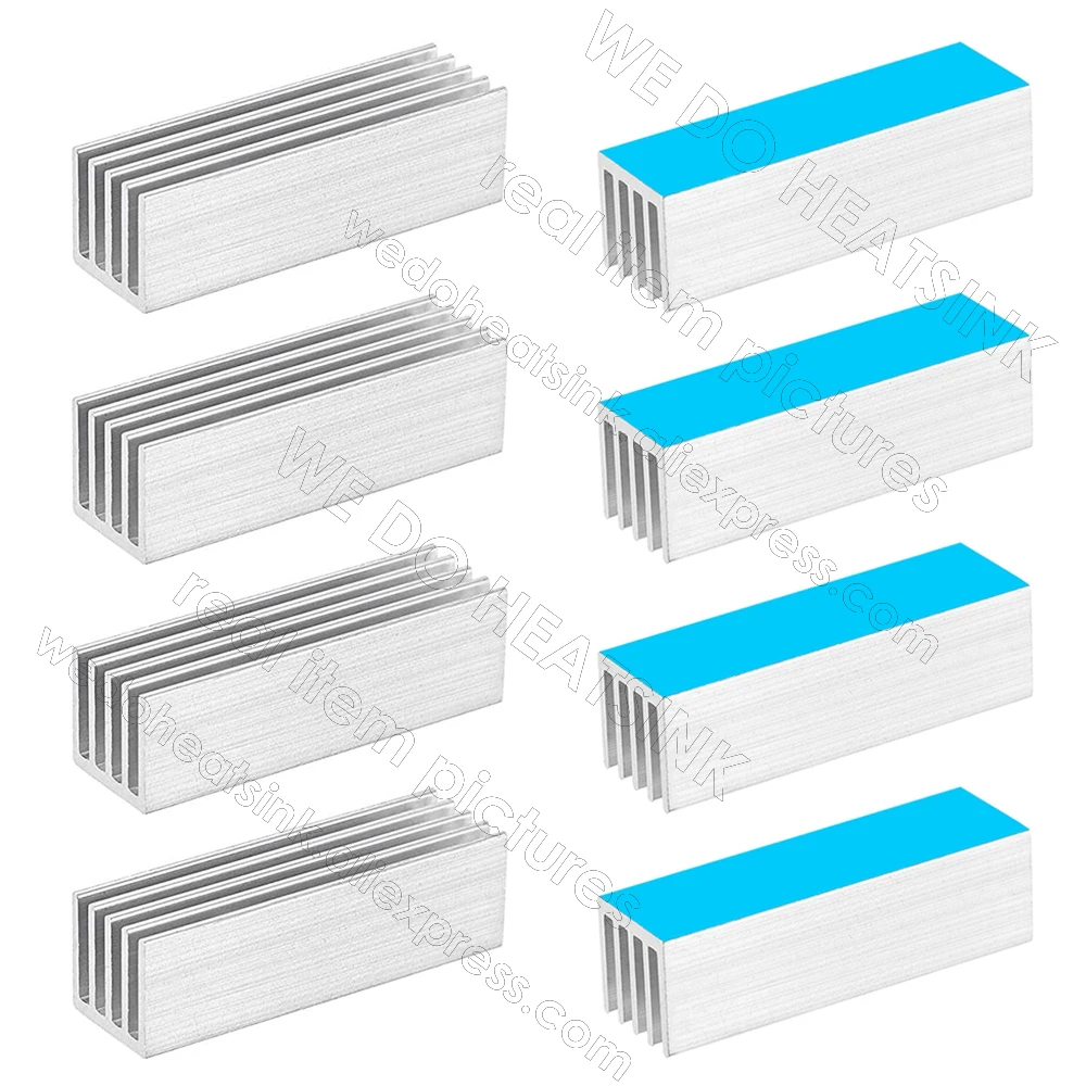 40x25x10mm złoty anodowany wytłaczany radiator chłodnicy z pre termiczny samoprzylepny radiator aluminiowy grzejniki elektroniczne