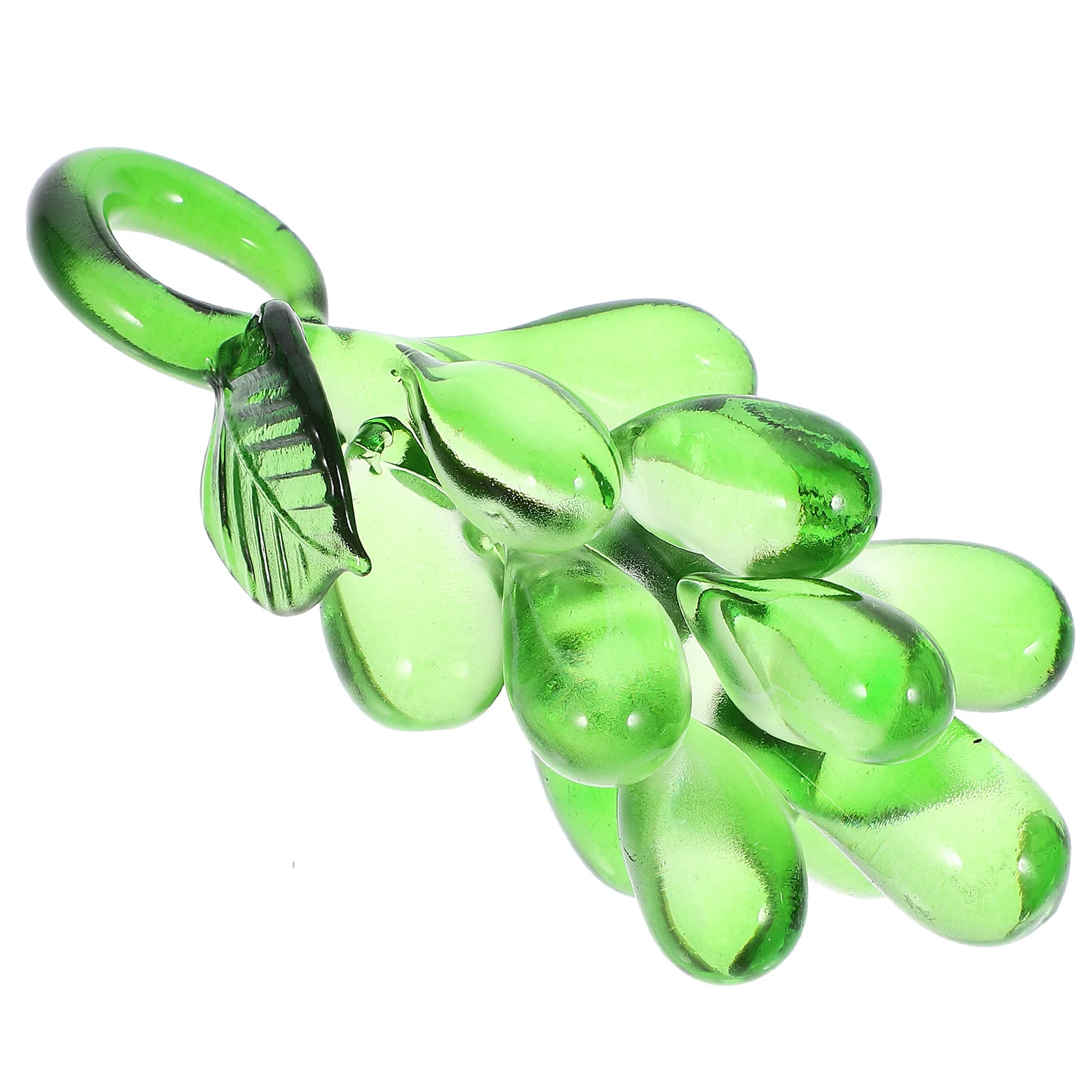 

Vivid Grape Statue Crystal Desktop Figurine Decorations Fake Fruit Small Figurines Decorative Models