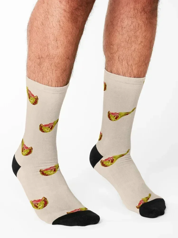 Jamón Serrano Socks ankle crazy sheer happy Socks Men's Women's