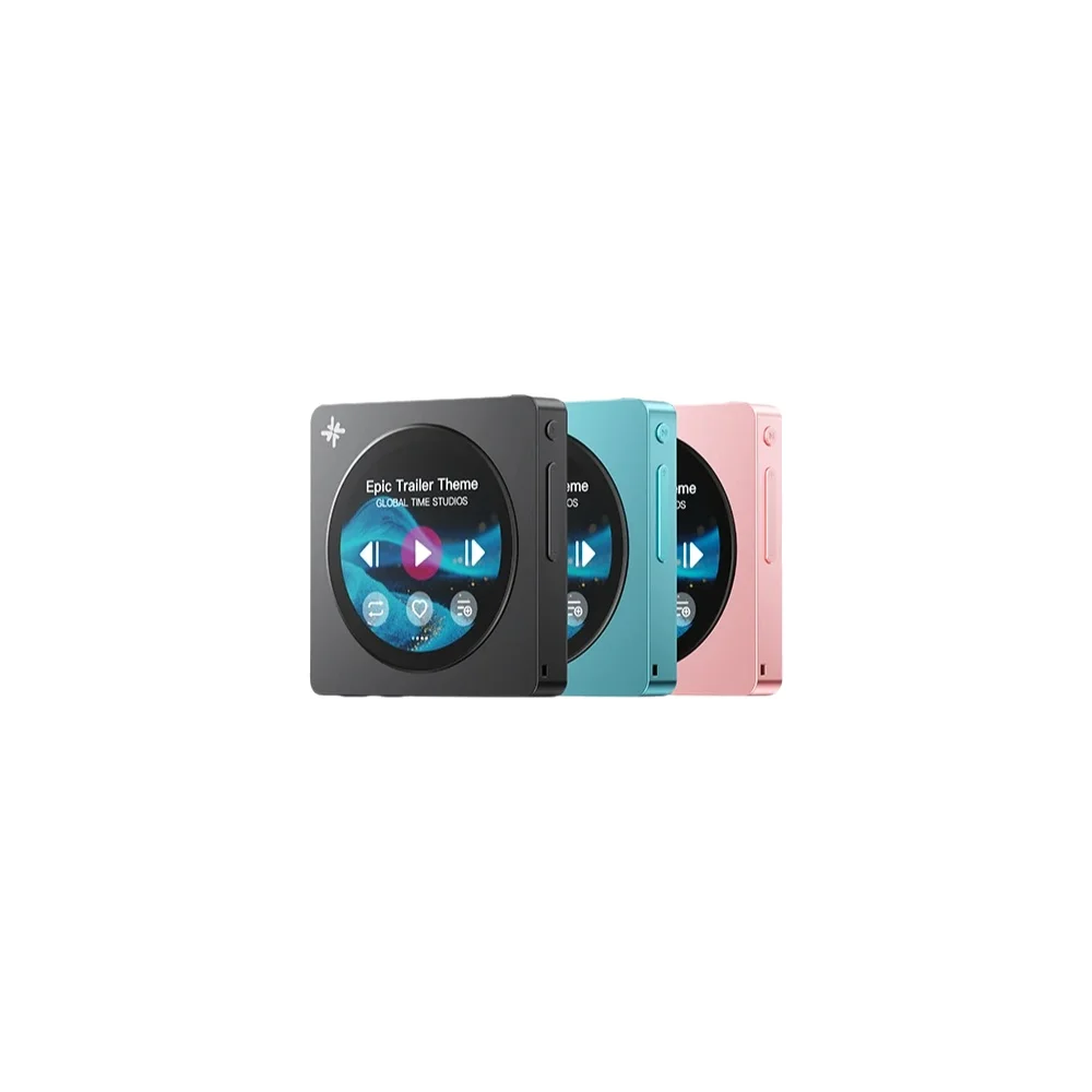 FIIO DISC Przenośny odtwarzacz muzyczny HiFi, odtwarzacz z podwójnym DAC, wyjścia 3,5 mm i 4,4 mm, Bluetooth 5.4 LDAC, okrągły ekran dotykowy (Black) — Zdjęcie 2 z 2