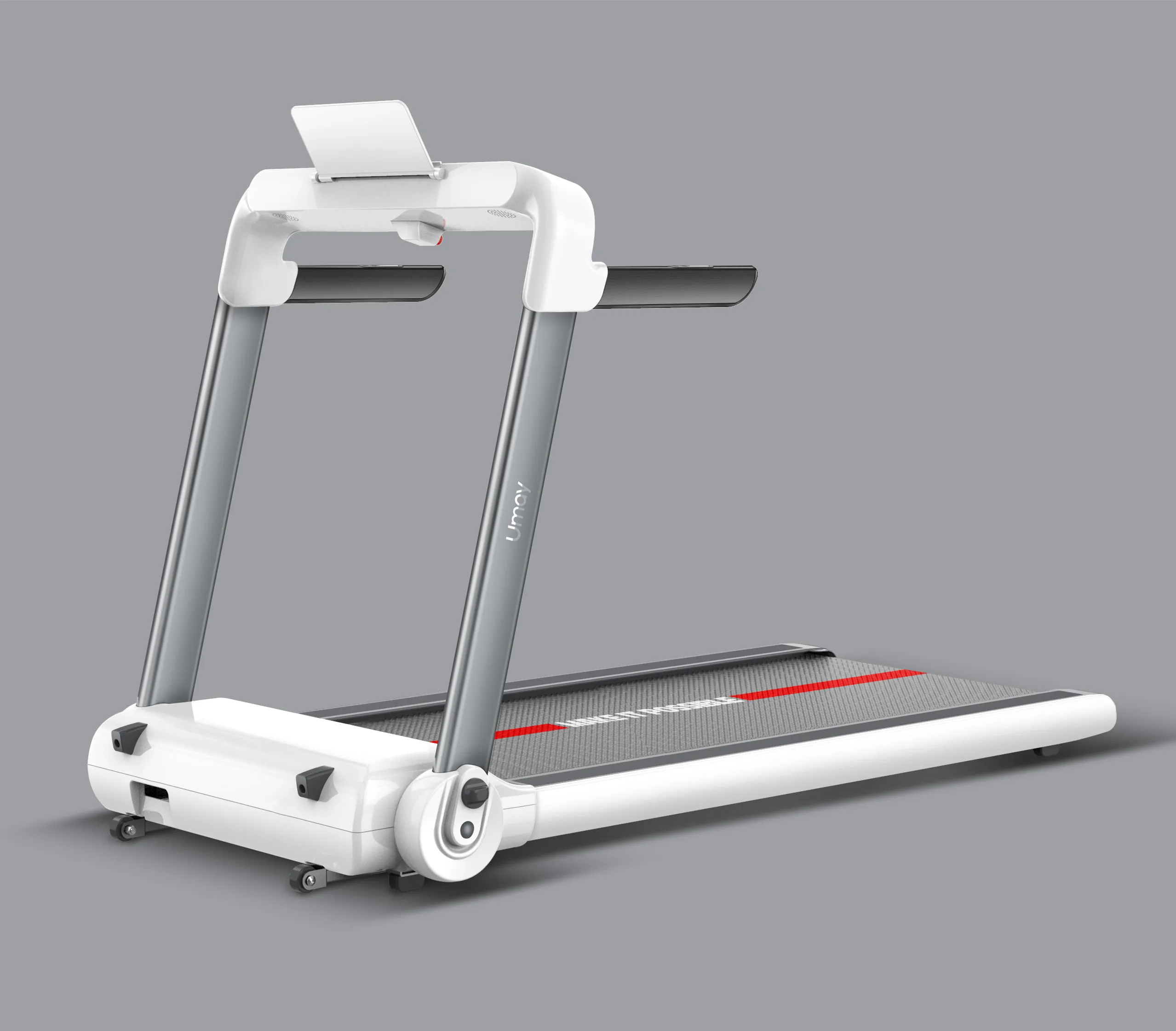 جهاز مشي صغير محمول قابل للطي بقوة 3.0 حصان بسعة 300 رطل، جهاز سير كهربائي مدمج لممارسة المشي والجري #2