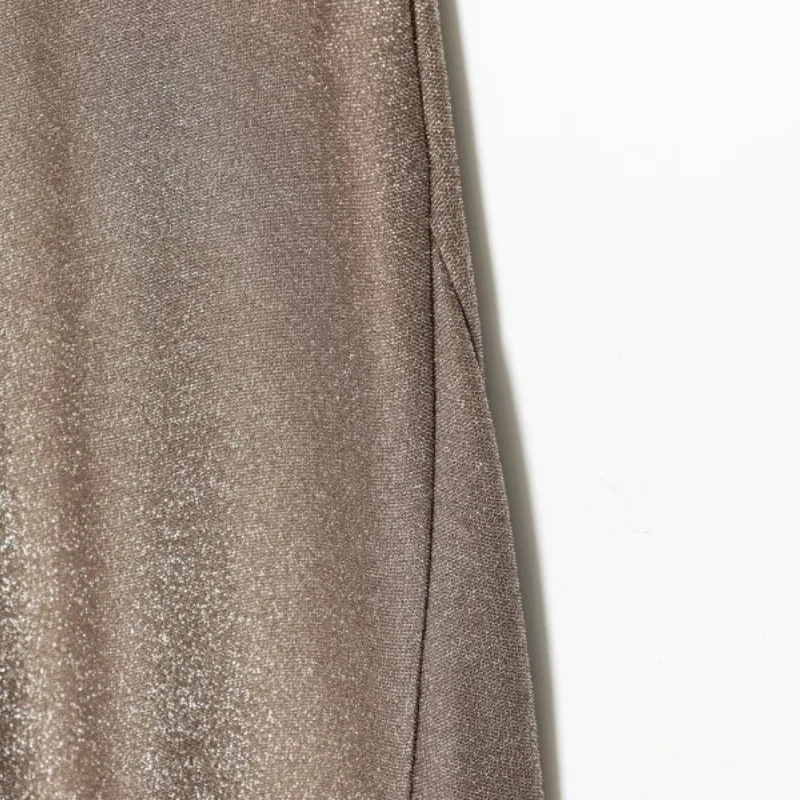 Vestido de fiesta de noche sin mangas con hilo metálico para mujer Traje de vestido de moda con purpurina brillante