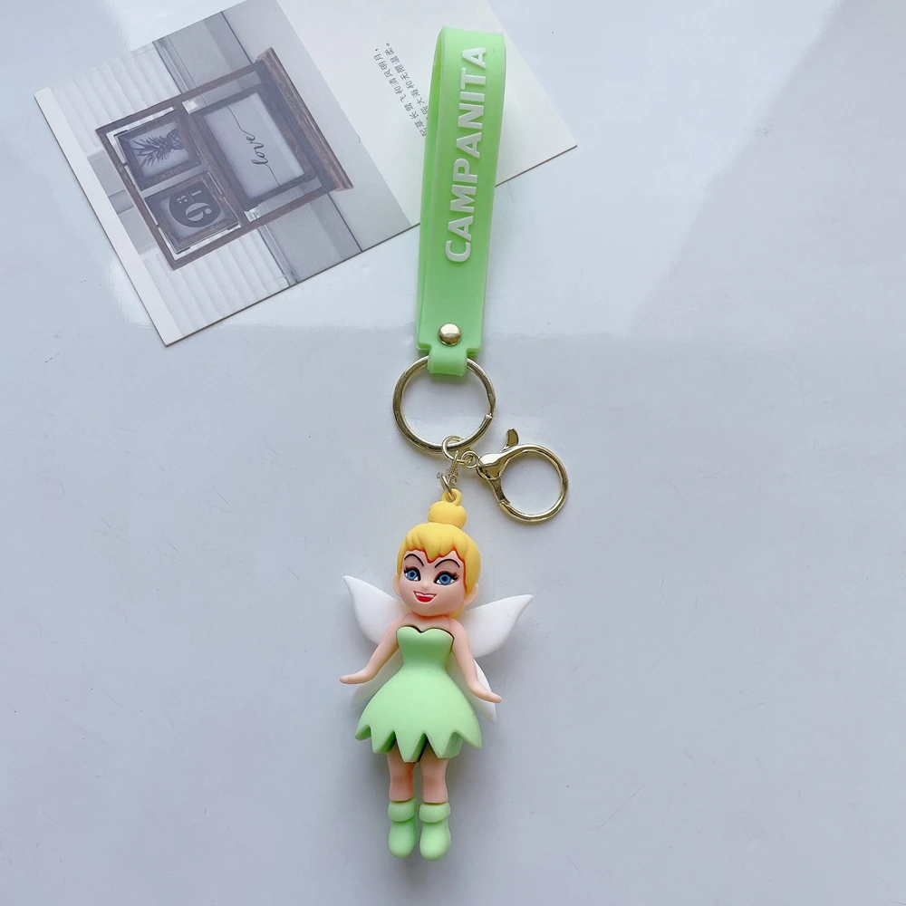 Anime Movie Peter Pan Figure Keychain Kawaii Doll Backpack Keyring Pendant Children\'s Cute Jewlery Toys Birthday Gift Wholesale