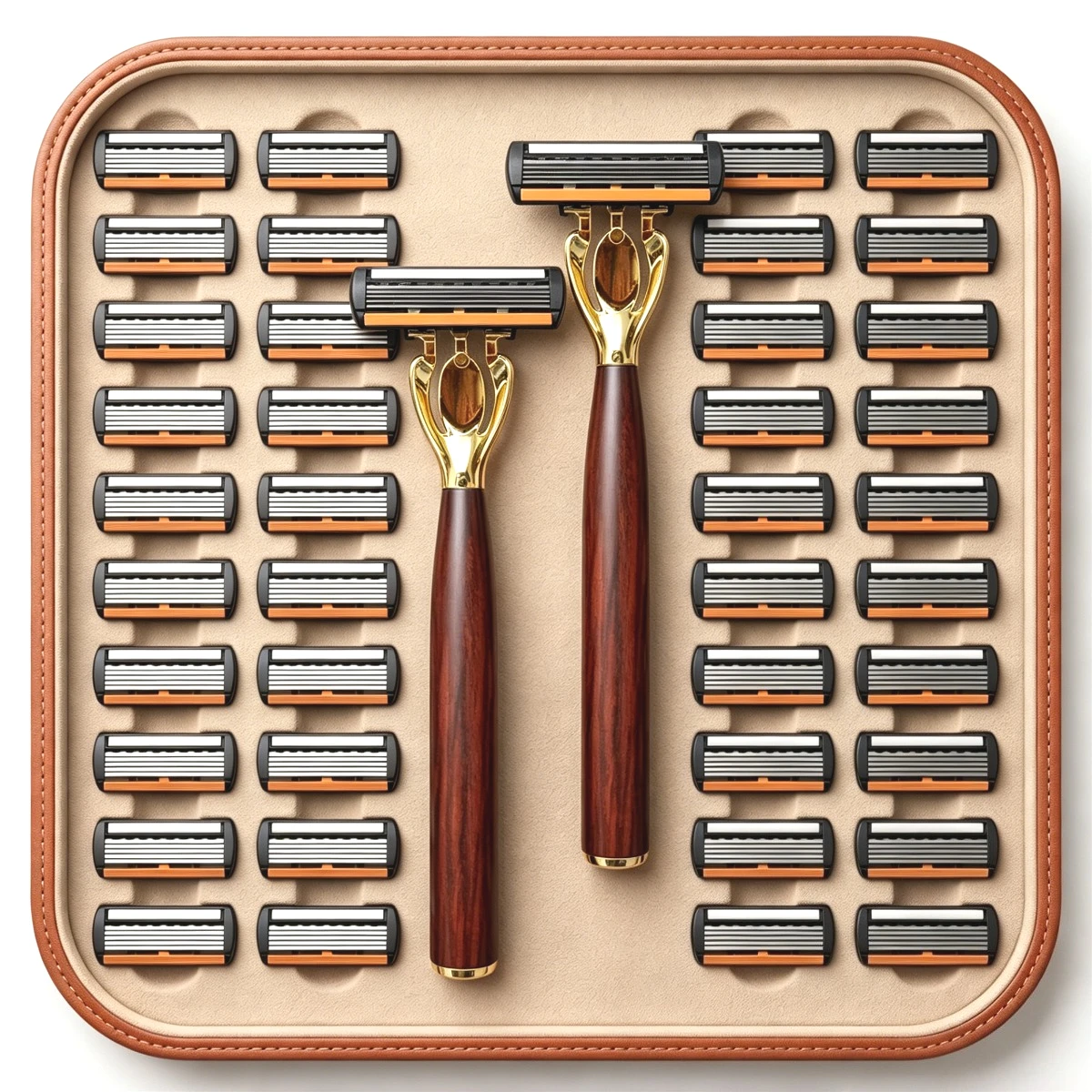 Men’s Manual Razor 6-Layer Precision Blade System Replaceable Refills, Long-term Use, Men & Women Suitable Great Gift for Dad