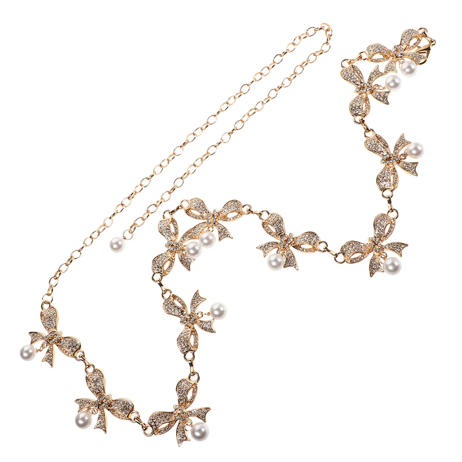 

Wedding Dress Belt Bowknot Chain Fashionable Waist Chain Body Jewelry Body Chain Women Waist Chain Bow Waist Chain Bowknot Jewel