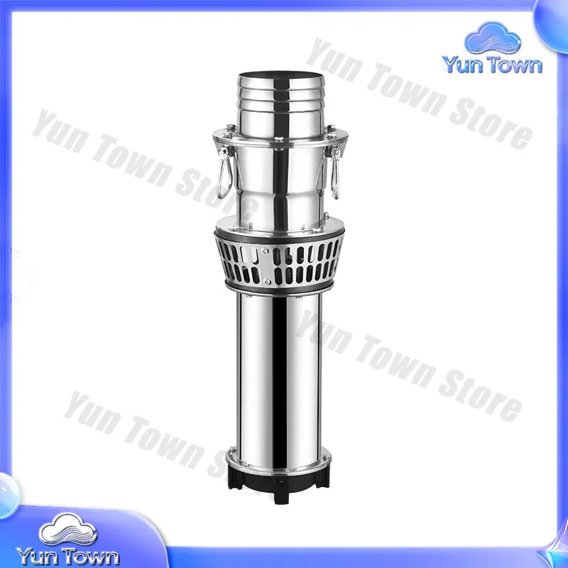 Large Flow 6inch Submersible Water Pump Portable Stainless Steel Oil Immersion Pump for Irrigation Farmland Fish Pond