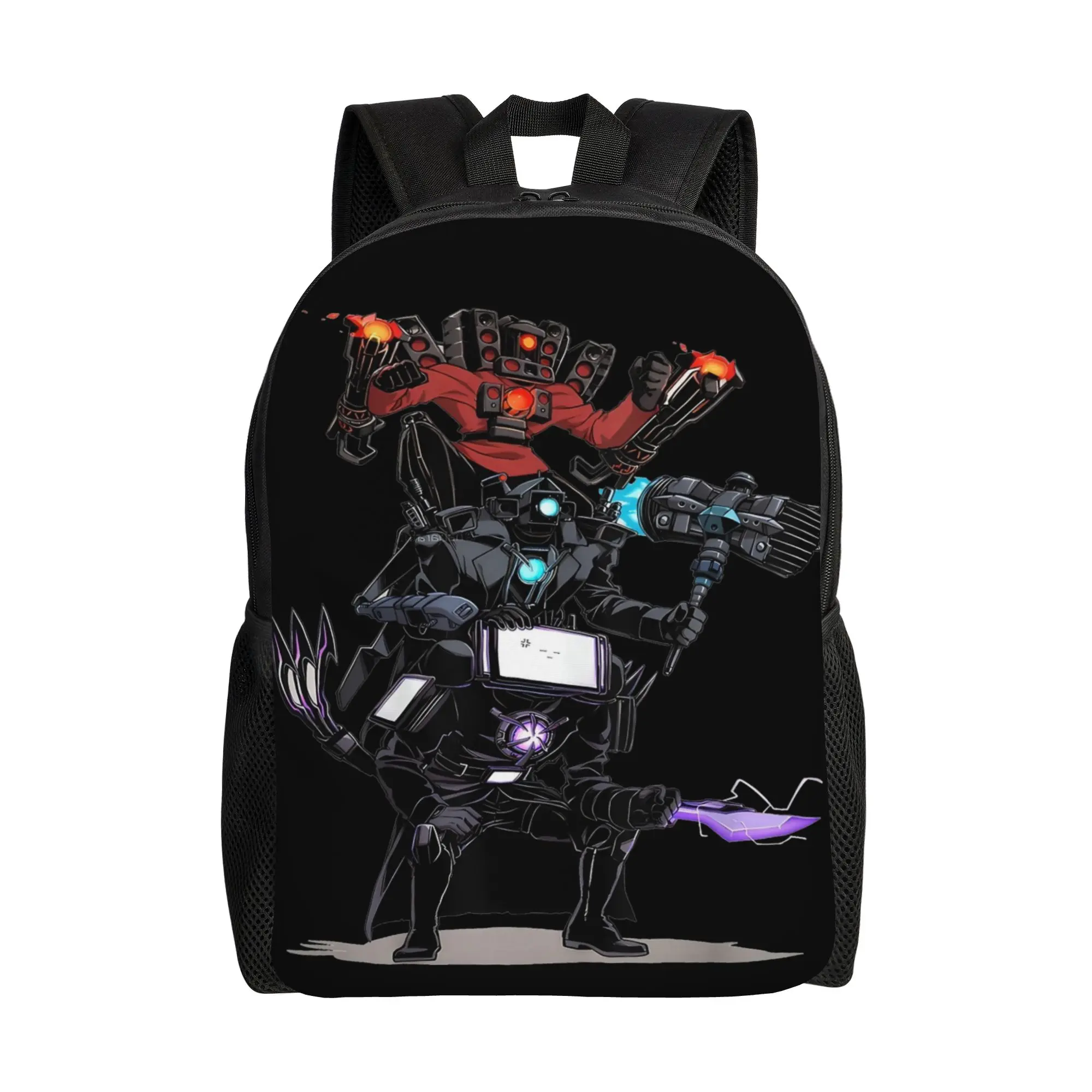 

Рюкзак Skibidi Toilet для подростков, спортивный, студенческий, рабочий, для мужчин и женщин, для ноутбука, камеры, из холщовой ткани