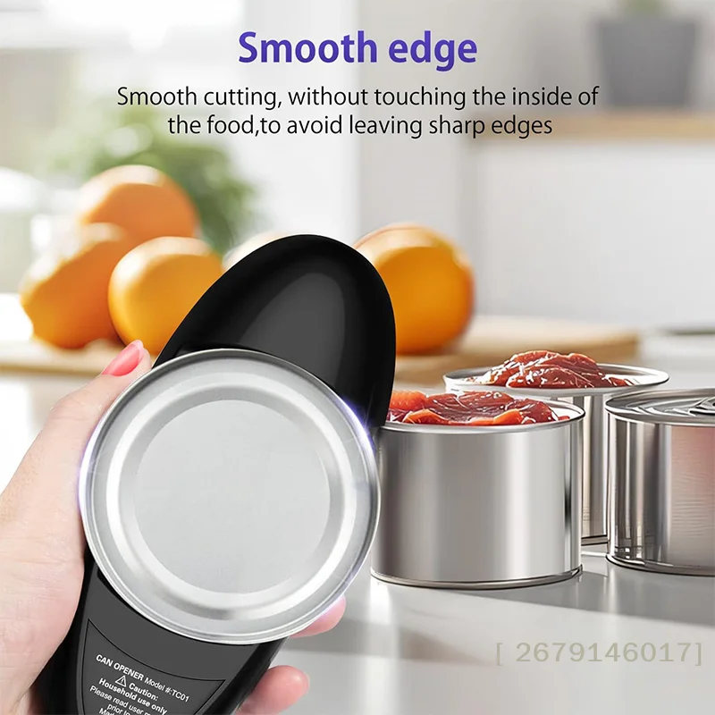 Hands-Free Electric Can Opener Automatic Bottle Opener, , Easy Kitchen Gadget for Cans, Jars, and Twist-Off Lids - view 5