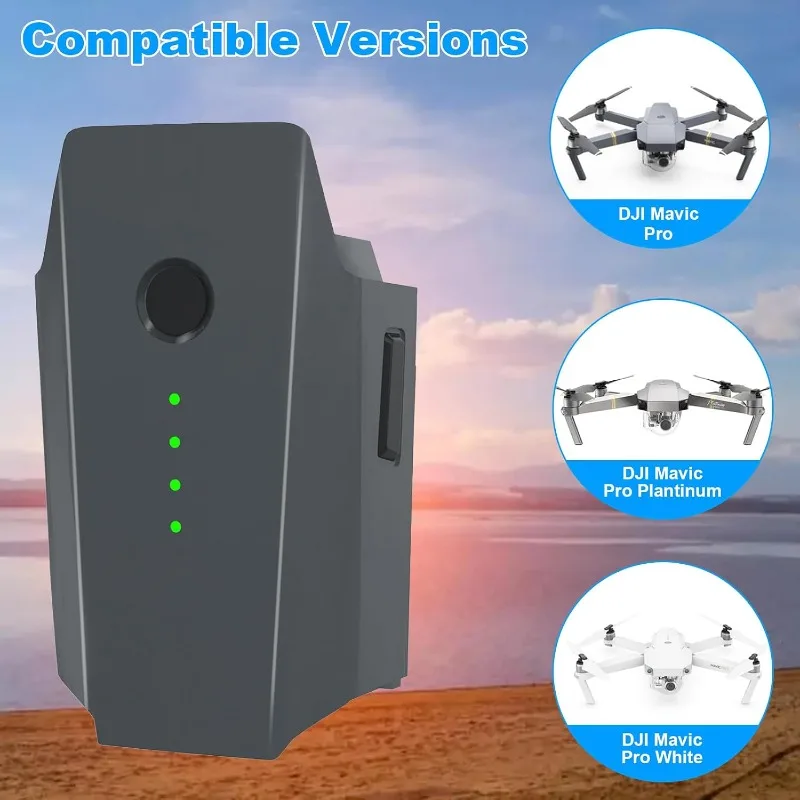 Intelligent Flight Battery,11.4V 3830mAh LiPo Replacement Battery Compatible with DJI Mavic Pro / Pro Platinum / Pro White Drone