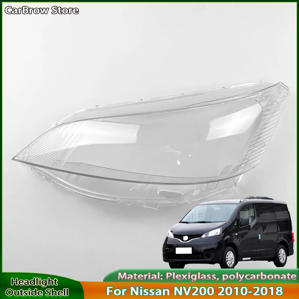 

Front Headlight Cover For Nissan NV200 2010 2011 2012 2013 2014 2015-2018 Headlamp Lamp Shell Mask Lampshade Lens Plexiglass