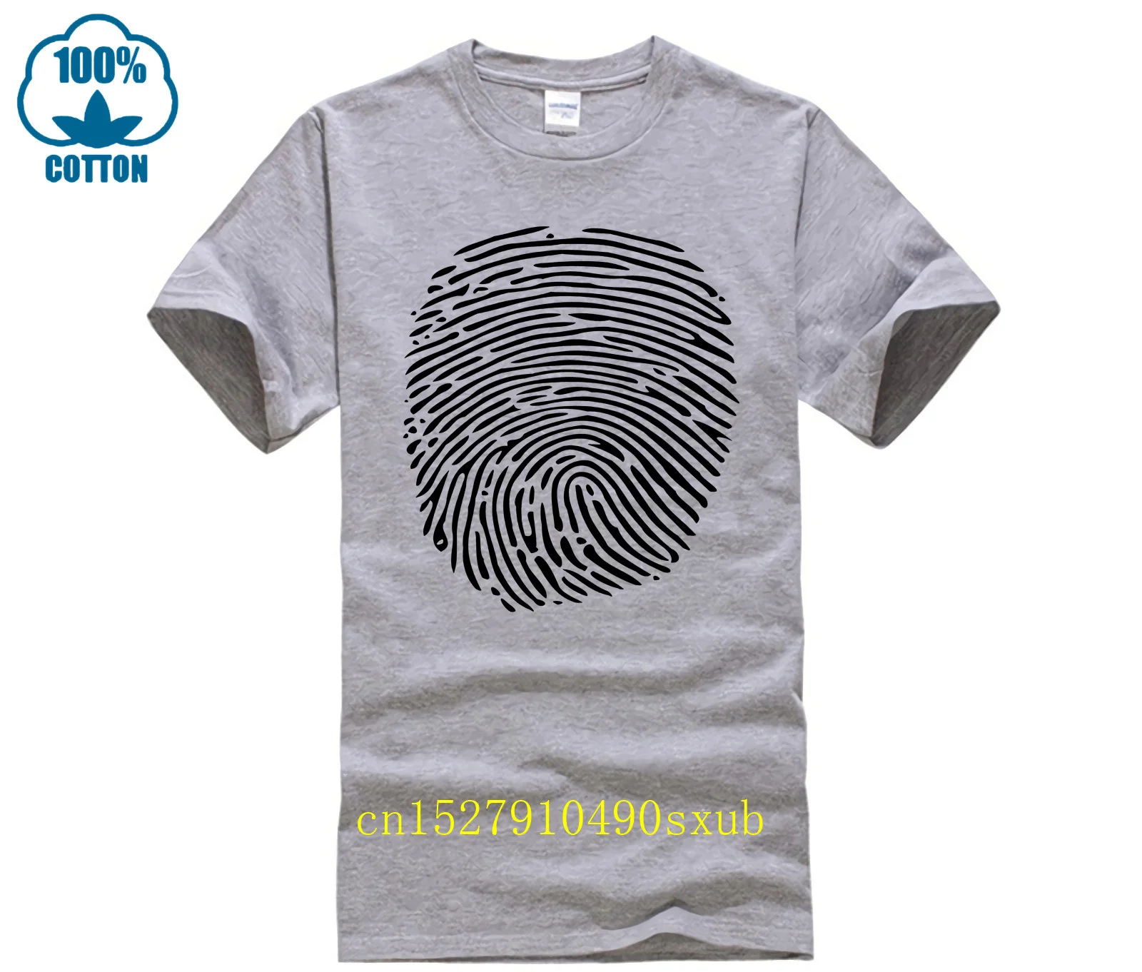 T-shirt con impronte digitali 2023 t-shirt con inchiostro per scienze forensi