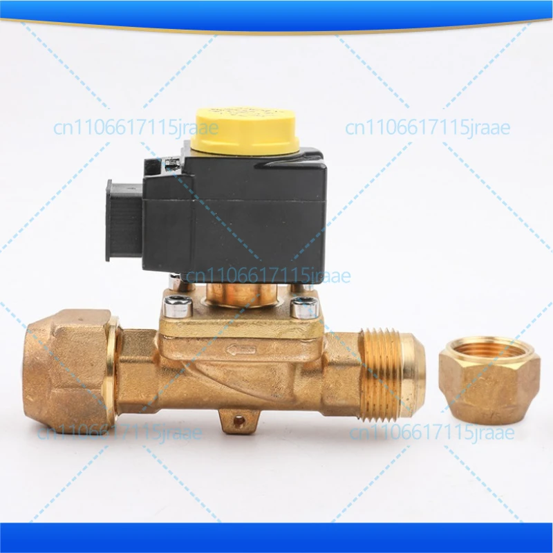 For cassette solenoid valve cold storage central air conditioning solenoid two-way valve screw welding solenoid valve 220V
