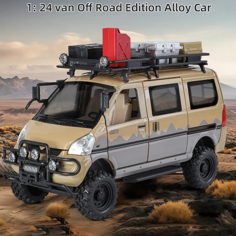 

Моделирование масштаба 1/24, модель внедорожника, фургон, литой под давлением игрушечный автомобиль, подарок для мальчиков, коллекция на день рождения, миниатюрный Voiture