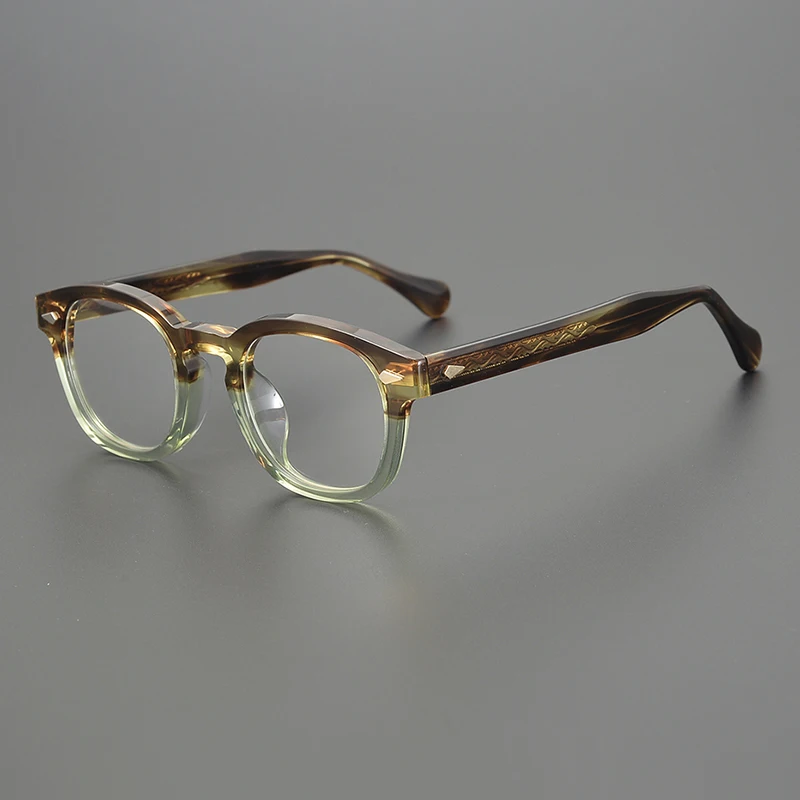 

Japanese Style Handmade High Quality Acetate Square Glasses Frame For Men Women Designer Eyeglasses Can customize lenses