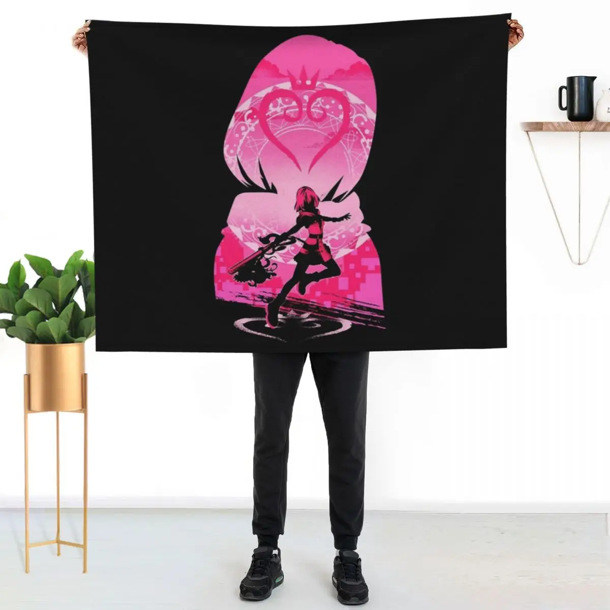 Kairi Kingdom heart v1 - Tshirt Throw Blanket couch cozy soft plush fuzzy picnic outdoor blanket