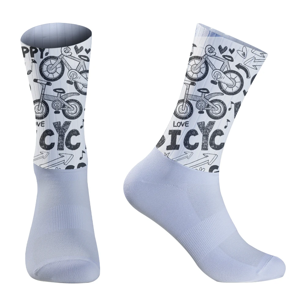 Rutsch feste Radsport atmungsaktive Socken coole Silikon Sport Fahrrad Laufs ocken 2024 neue Sommers ocken