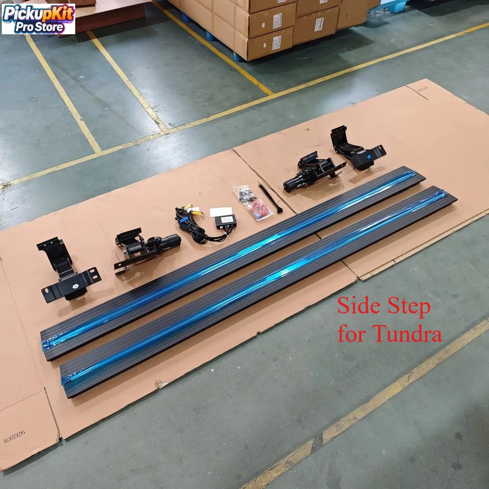 

Aluminum Luxury Full Set Running Board Automatic Electric Side Step for Tundra Crew Cab Pickup Truck 2022-2025