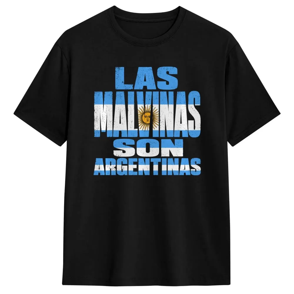 Summer New Argentine Latinx Immigrant Mens Pure Cotton Creative T Shirt Round Neck Short Sleeved T Shirt Sports Casual Top