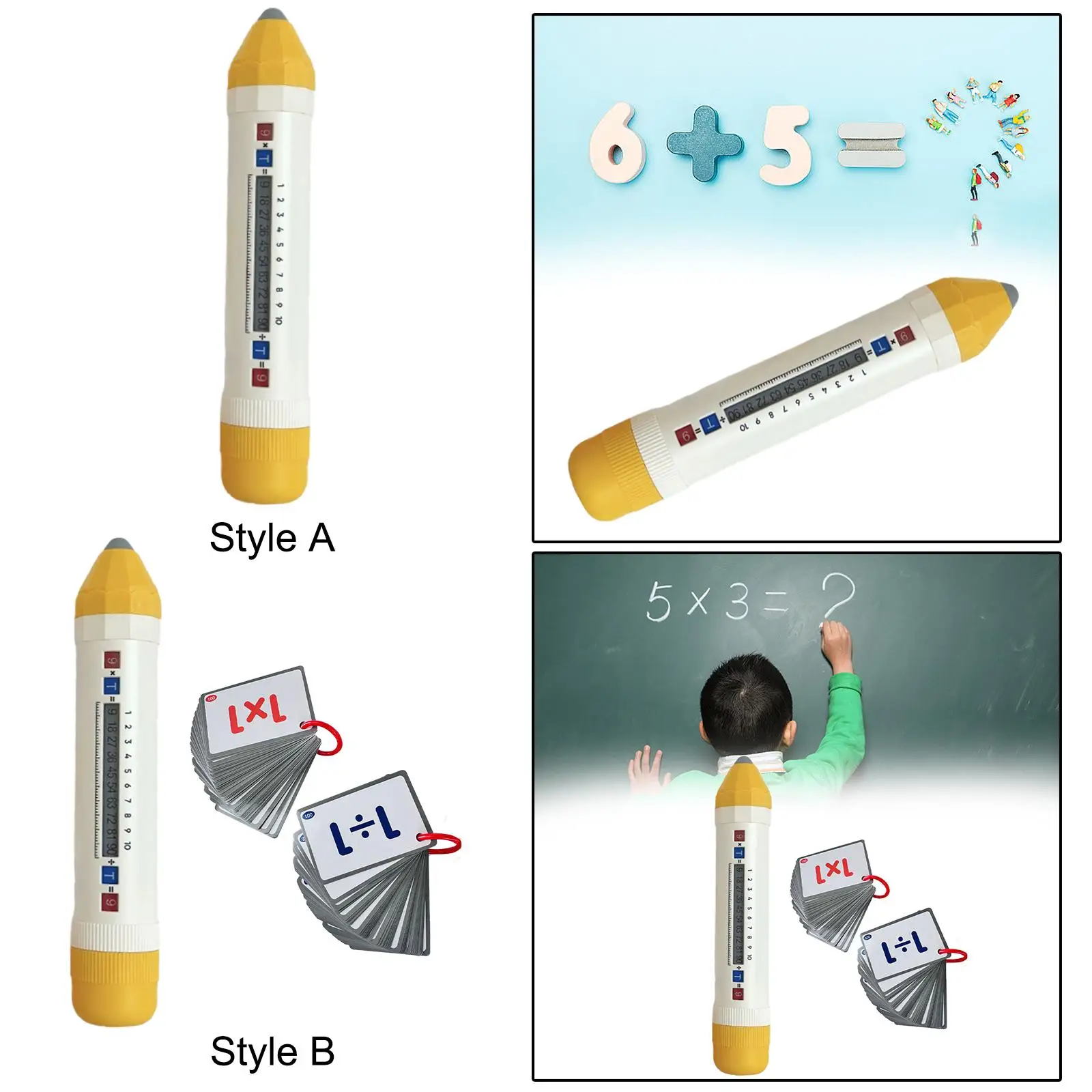 Stylo d'apprentissage de la multiplication et de la division, jouet de manipulation mathématique pour la maison