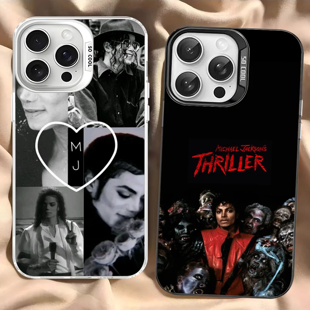 American Singer M-Michael J-Jackson Phone Case For IPhone 16 15 14 13 12 Pro Max X XR XSMAX 8 7 Plus Matte Shockproof Back Cover