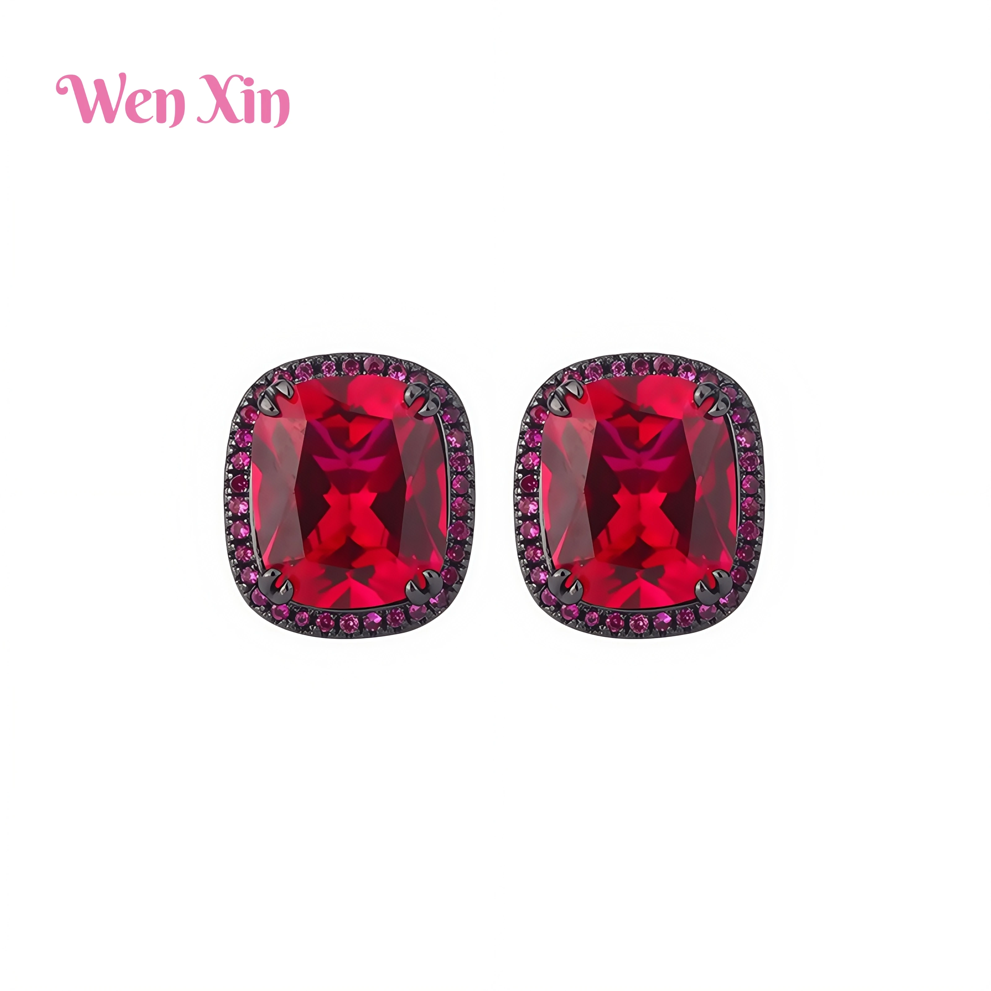 

WENXIN Brand MUSHAN MCT Newest Copper Pendant Copper Stud Earrings For Women Pendant Necklace Stud Earring Rings Jewelry