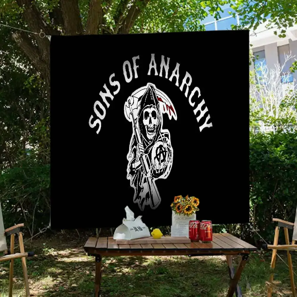 Son Of Anarchy American Crime TV Cartoon Flagge Wandbehang Banner Dekoration Haushalt Wohndekor