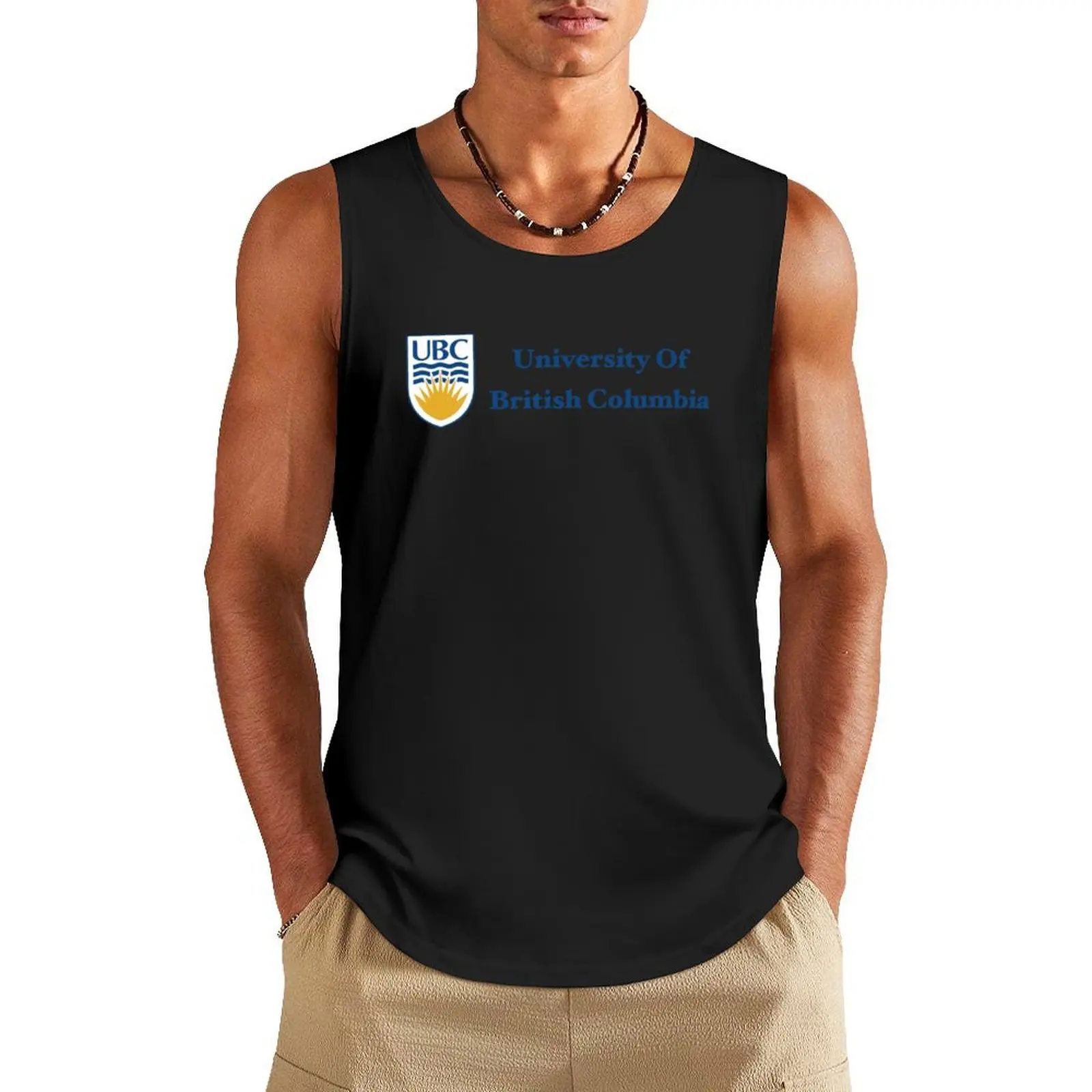 

Univ of Britis Columbia Logo Design2 Tank Top gym clothes for man gym clothes man fitness mens gym clothes T-shirts men