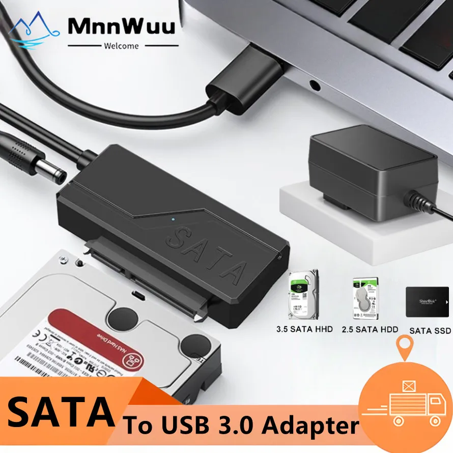 yZ[zUSB 3.0 - SATAOtn[hhCuP[u EU/US/UKdA_v^[t SATA - USB 3.0A_v^[P[u 3.5/2.5C`SSD/HDDΉ