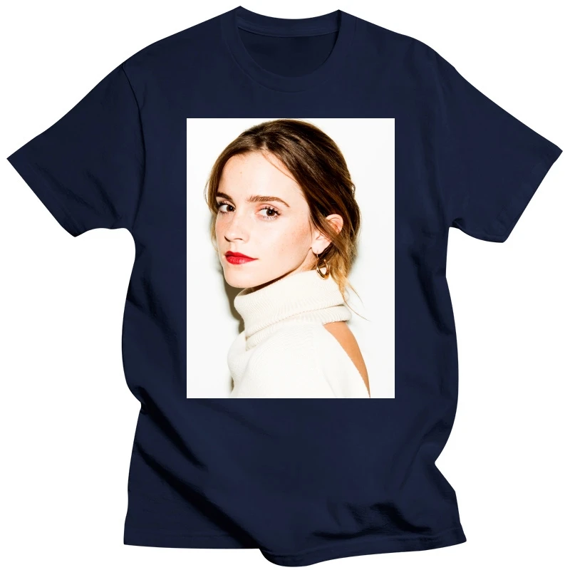 Men t shirt Cool Fashion Design Emma Watson Hot Sale White Tee Short-sleeved Shirt t-shirt women