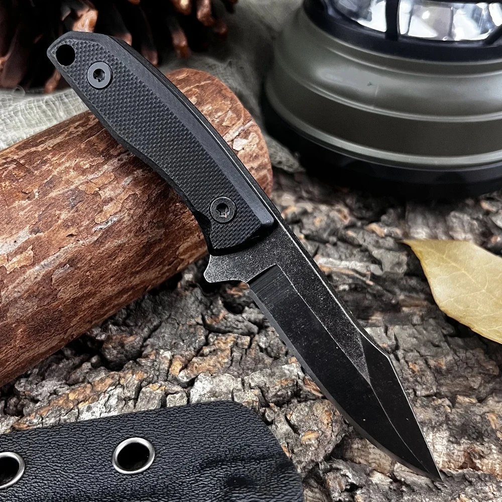 

Прямой нож с фиксированным лезвием, рукоять G10, для активного отдыха, самообороны, кемпинга, многофункциональный портативный карманный нож