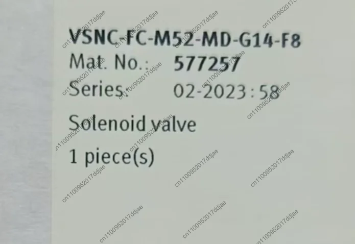 Brand new solenoid valve 577257 vsnc-fc-m52-md-g14-f8, network cable bus nc-cab-dmc003/005/010/020/050/100/200