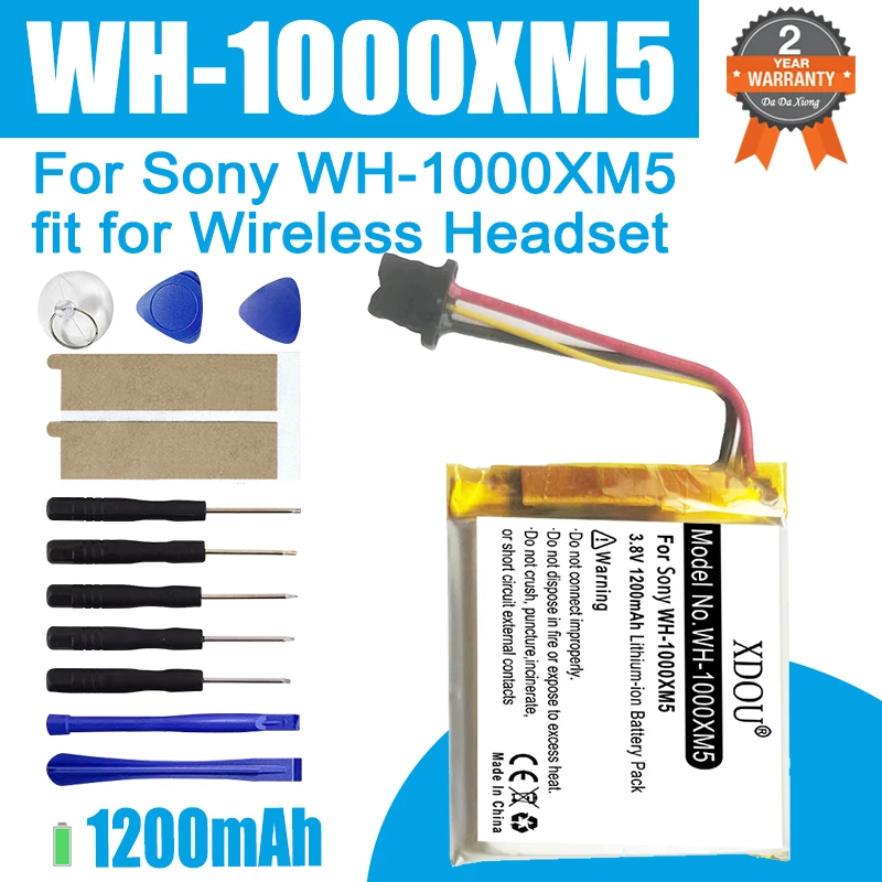 Replacement Wireless Headset Battery For Sony WH-1000XM4 XM4 WH-1000XM3 XM3 WH-1000XM5 XM5 723741 WH-1000XM2 WH1000XM2 - view 5