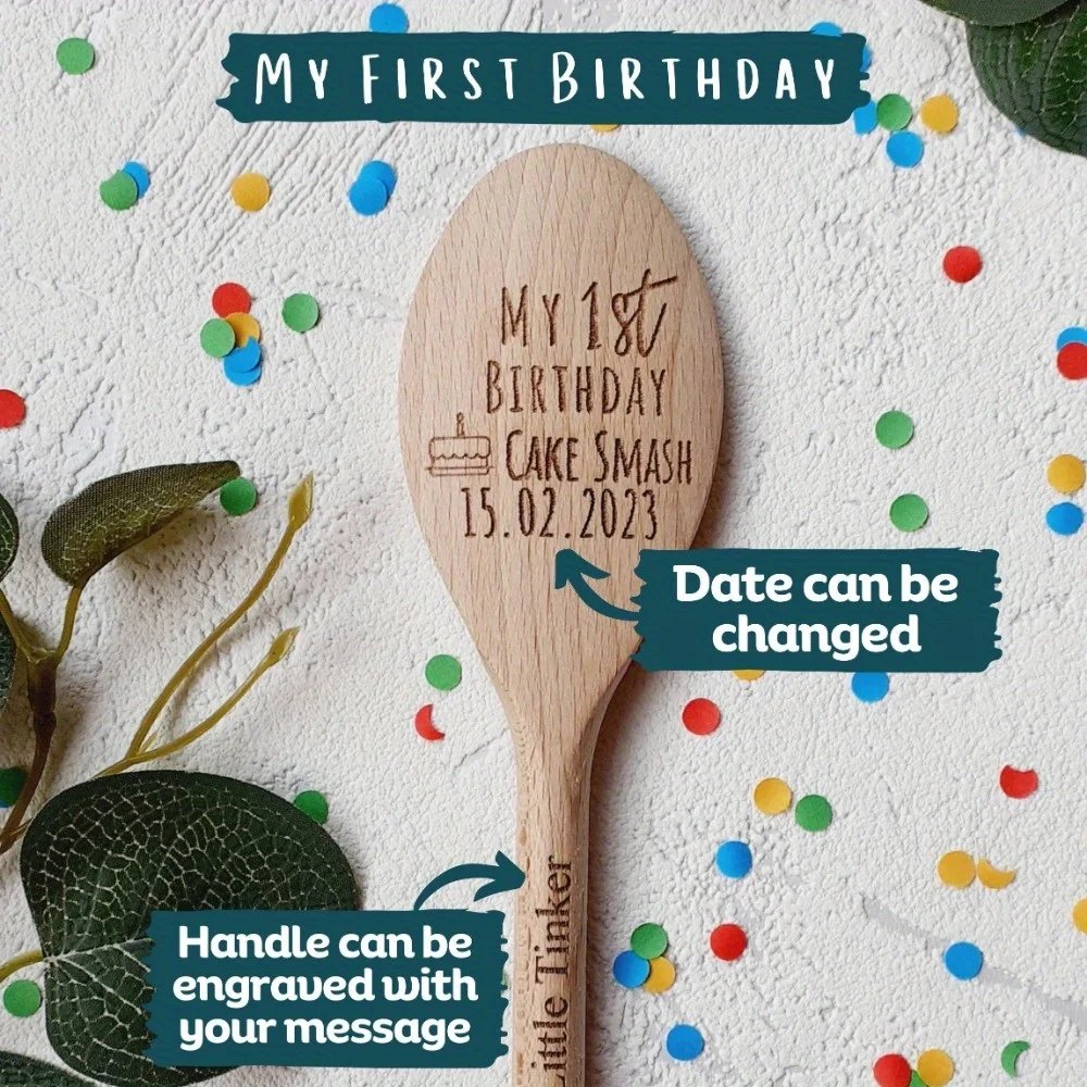 Customized personalized spoons, birthday celebration blessings, family and friends gatherings, personalized customization, gifts