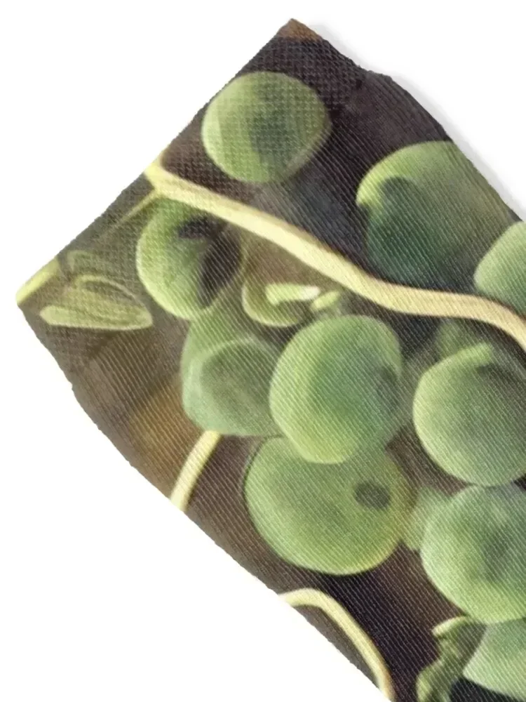 Green Grape Vine Socks hiking loose FASHION anti slip football Socks Woman Men's