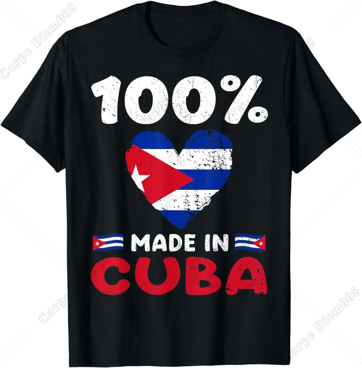 

100-процентная детская футболка «Сделано в Кубе» для мальчиков и девочек, хлопковая винтажная футболка с короткими рукавами и флагом Кубы для девочек