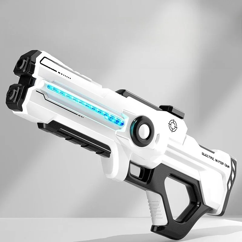 Pistola de salpicaduras de agua potente automática de alta presión de 12m, pistolas de salpicaduras de agua eléctricas continuas de alta capacidad, juguetes de regalo de cumpleaños