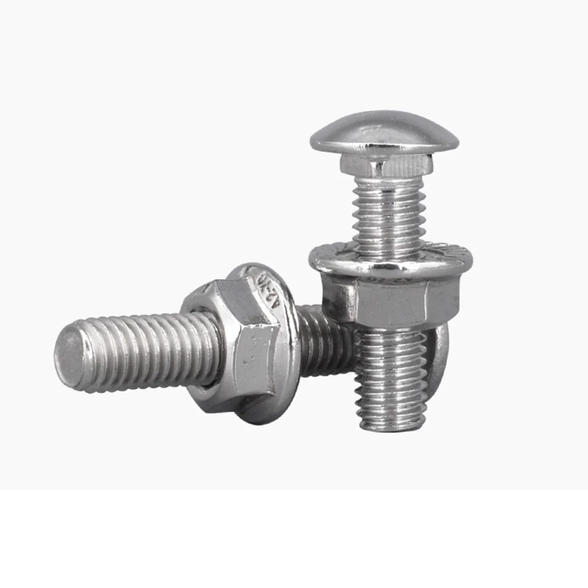 M5M6M8M10M12 304 Stainless Steel Round Head Bridge Square Neck Connecting Bolt