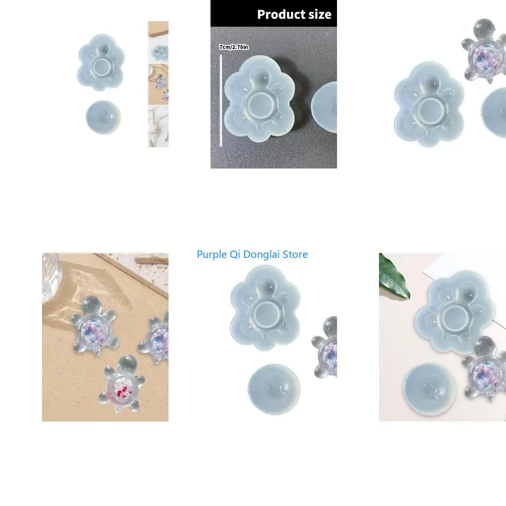 L21E 2Pcs Turtles Figurine Molds Premium Silicone Material Ensures Easy Demolding for Creative Homes and Gift Designs