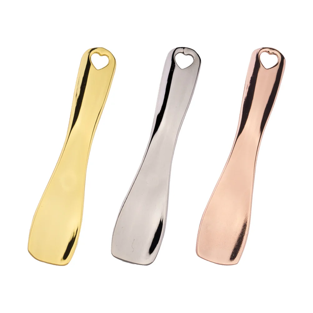 3Pcs Facial Mask Scoop Metal Cream Extract Tool Eye Cream Spoon Beauty Spatulas Mini Makeup Spoon Skin Caring Tool