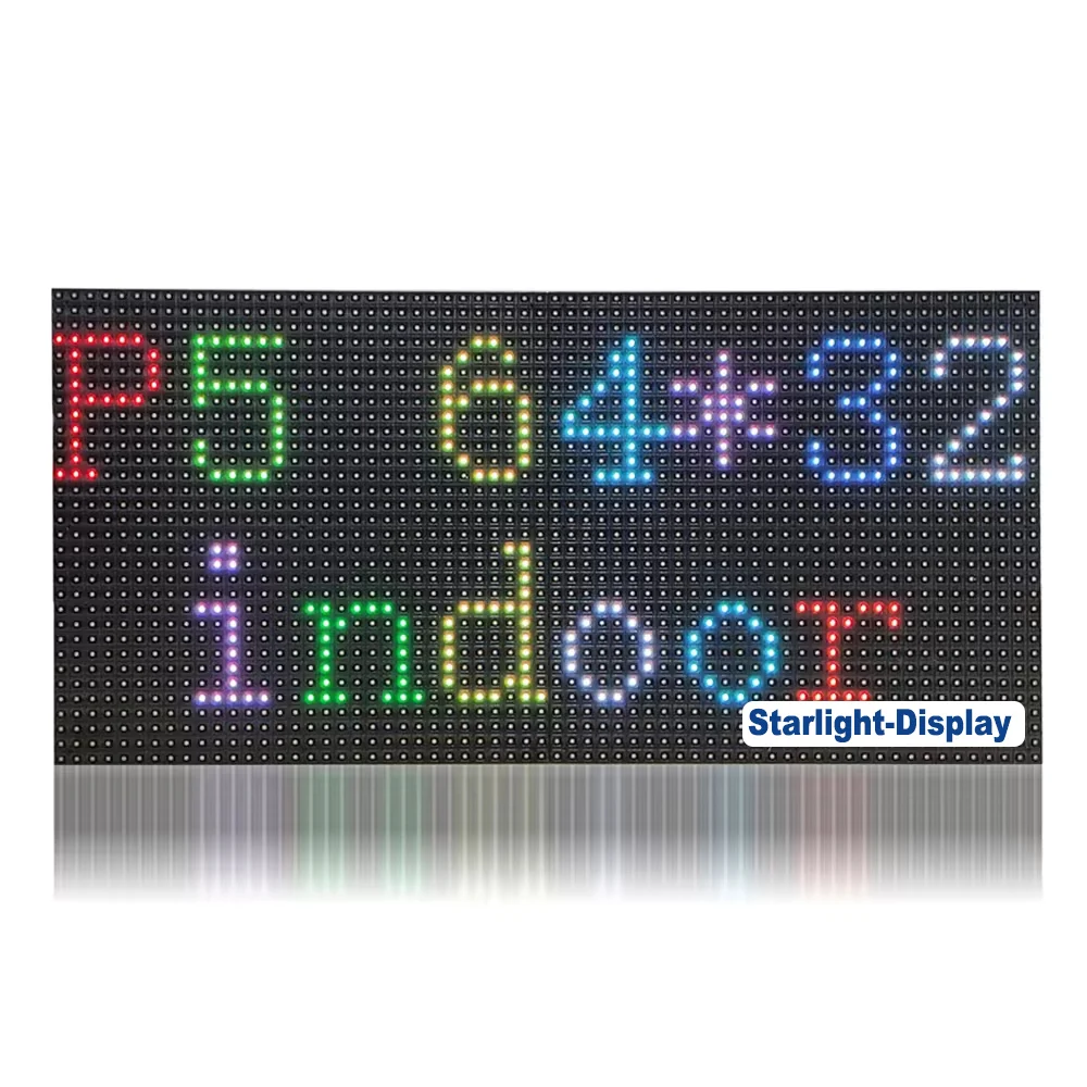 

Hot Sale Advertising Module P5 Indoor Full Color LED Display Panel 320x160mm 64x32 Pixels