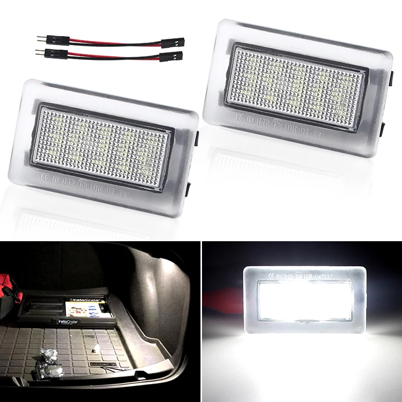 2PCS For Tesla Model S X 3 LED Interior Courtesy Footwell Door Light Luggage Trunk Compartment Lamp 100715190E