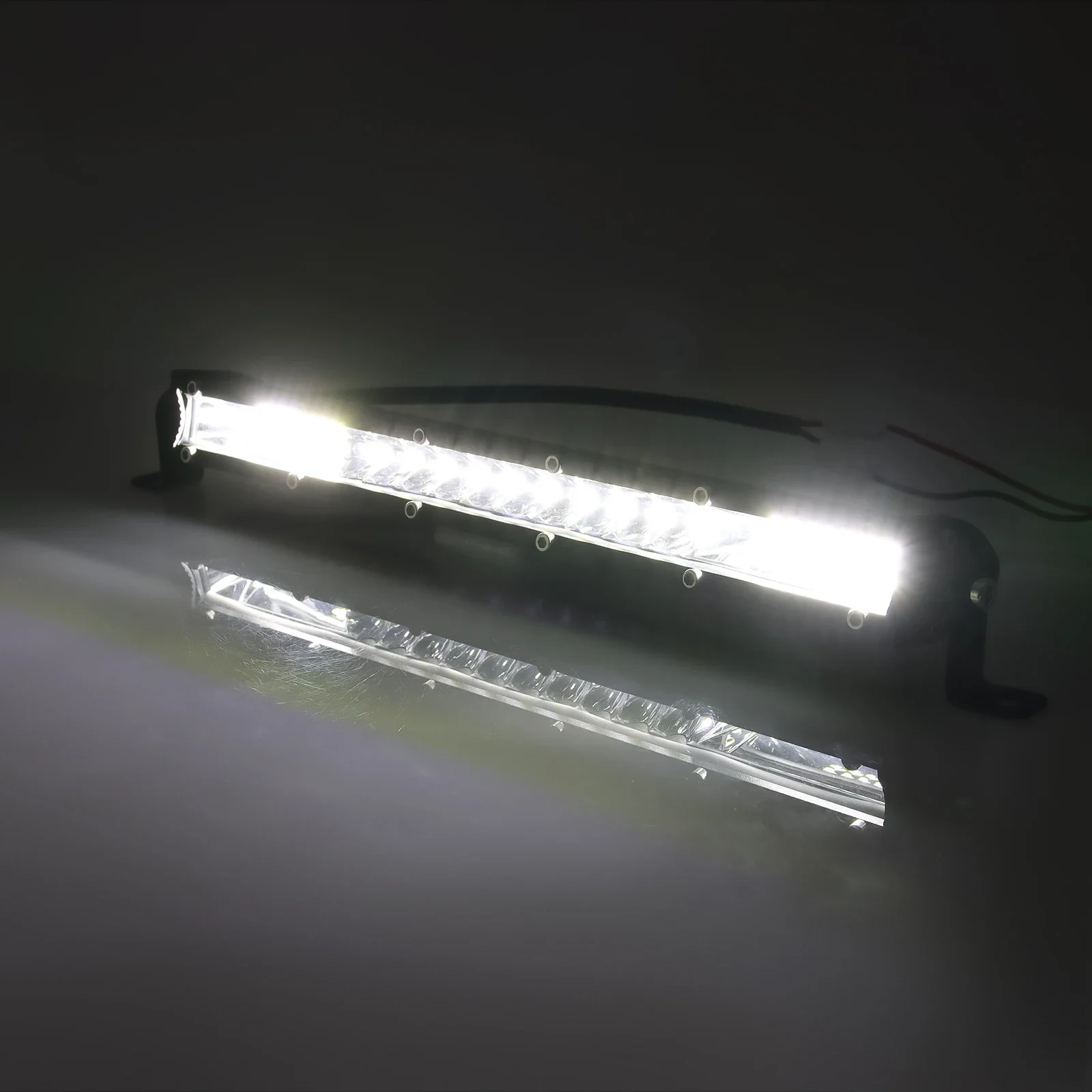 10/20 Zoll LED-Lichtleiste LED-Arbeitsleuchten für Dach 12V 24V Flutlicht Spotlicht Fahrlicht Nebelscheinwerfer für Jeep LKW Anhänger 4x4 Offroad – Detail 7
