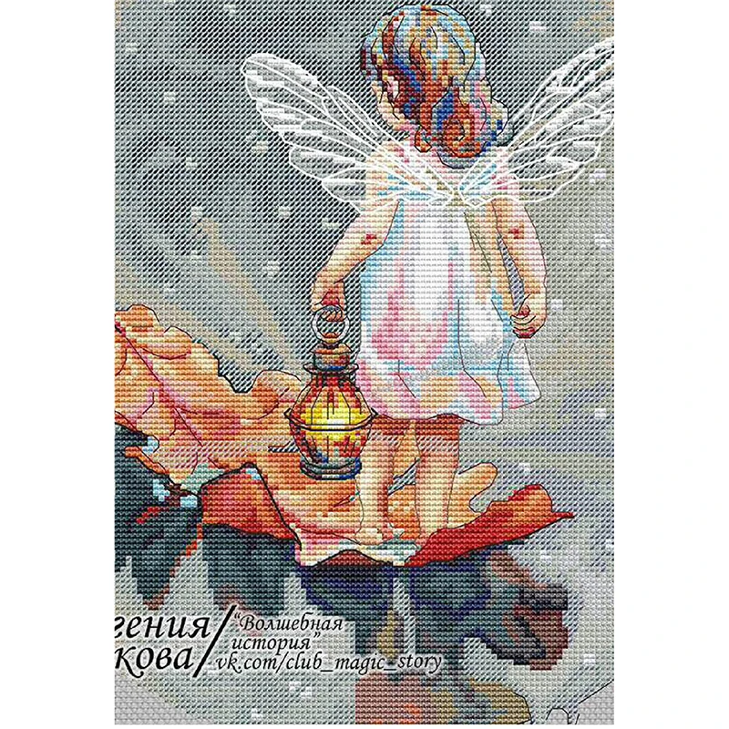 M200606 Home Fun Cross Stitch Kits Package Greeting Needlework Counted  Kits New Style Joy Sunday Kits Embroidery Cross-stitch