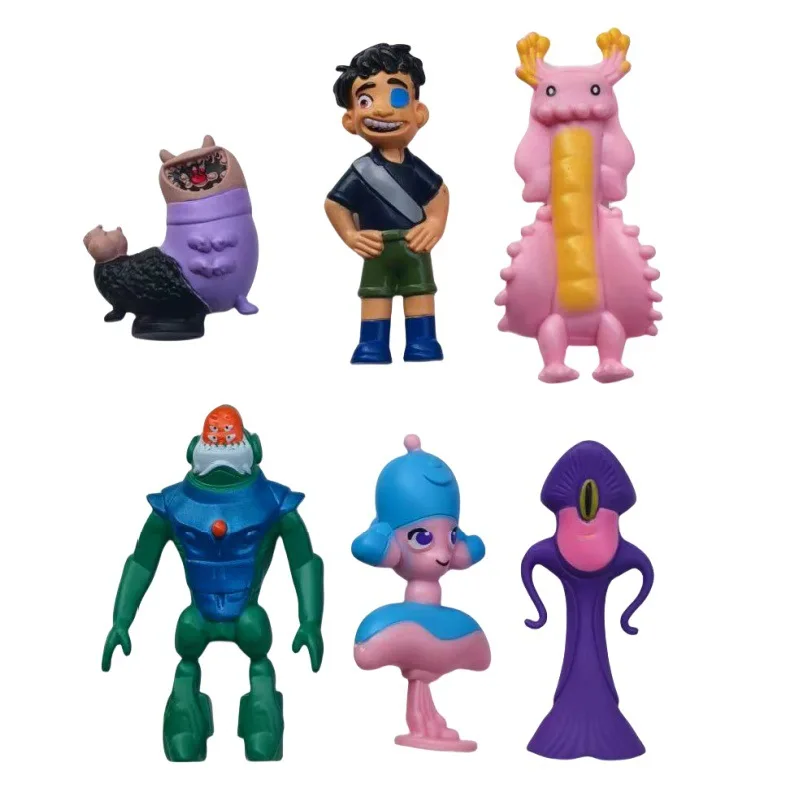 

6PCS Set Anime Cartoon Elio Lord Ambassador Glordon PVC Action Figure Model Collection Toy Props For Cake Desk Decoration