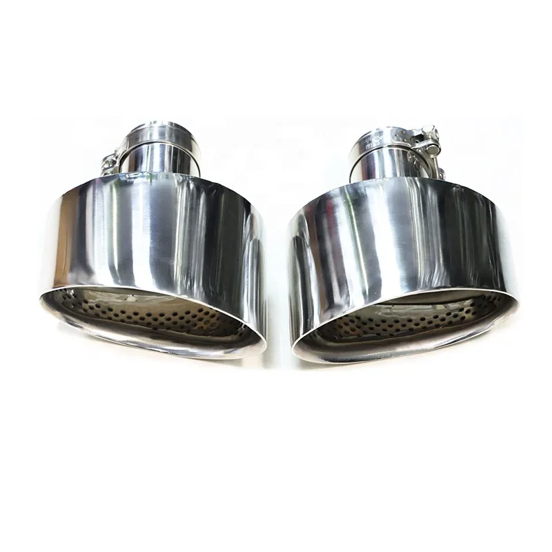 

340 Stainless Steel Muffler Tip Exhaust Pipe Exhaust Tip for A3 A4 A5 A6 A7 Up RS3 RS4 RS5 RS6 RS7