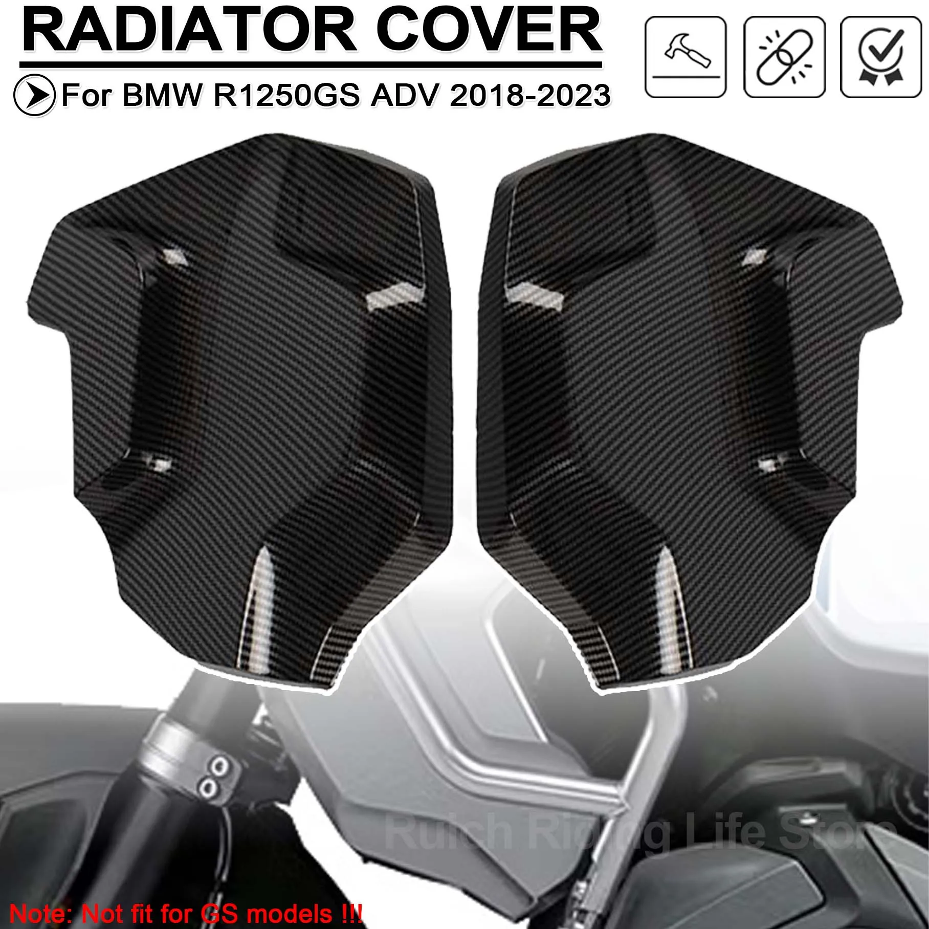 

Motorcycle R1250GSA Front Radiator Guard Frame Side Panel Cover For BMW R1250GS Adventure R1250 GS ADV Fairing Protect Protector