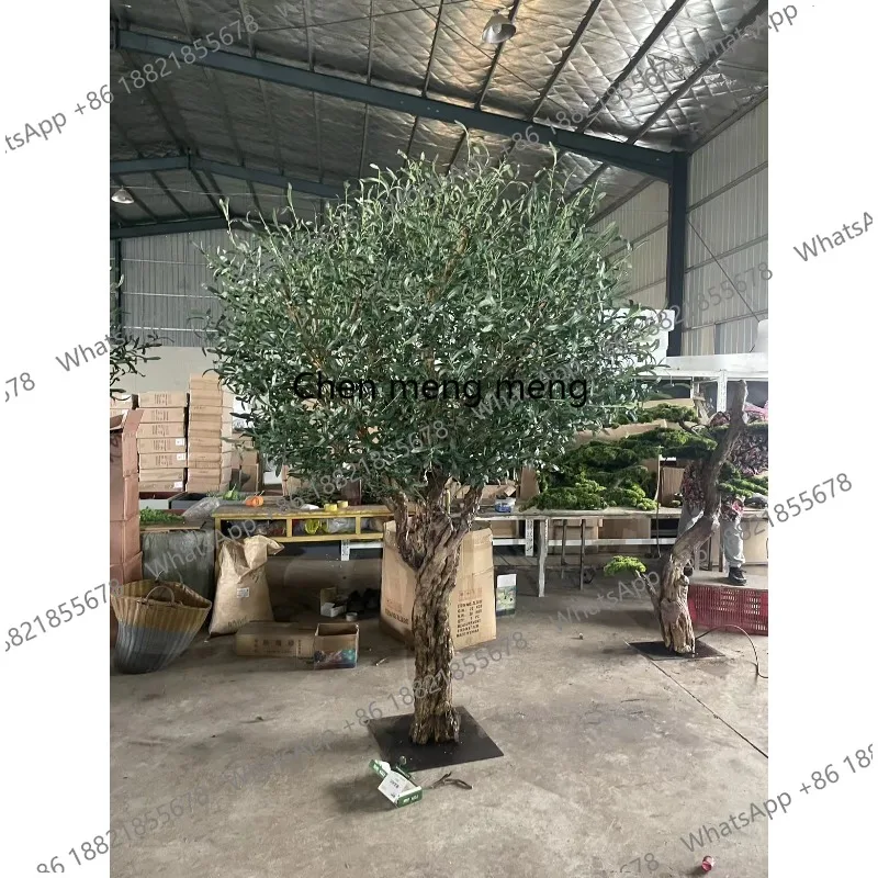 

CQY simulated olive tree large ground green plant landscape bionic fake tree decoration display