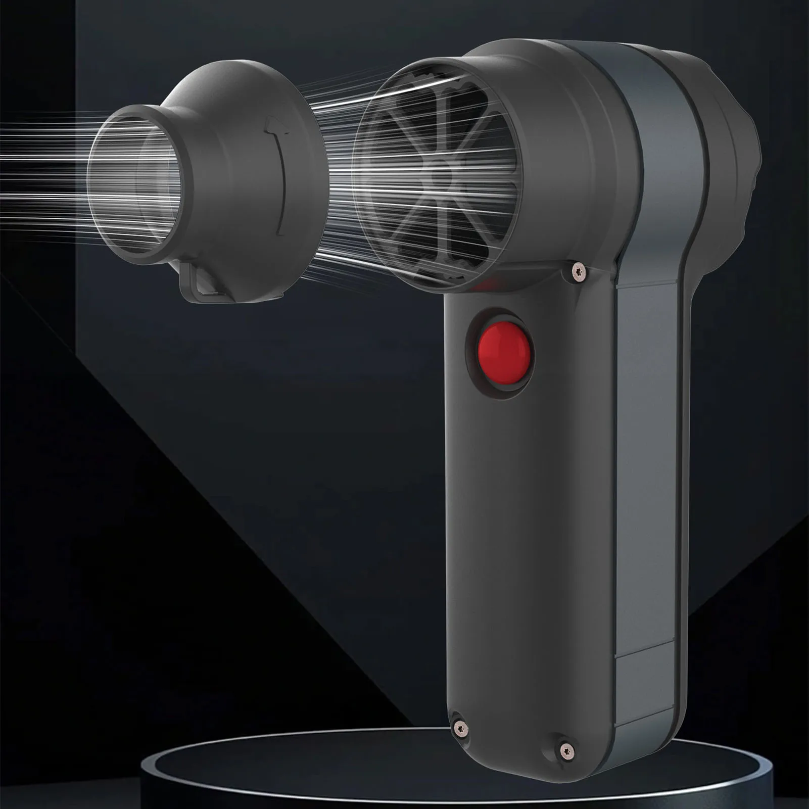 منفاخ هواء محمول 500000 دورة في الدقيقة 50 مللي متر محرك بدون فرشاة منفضة هواء كهربائية مضادة للانزلاق مقبض مقاوم للحرارة USB قابلة للشحن للسيارة