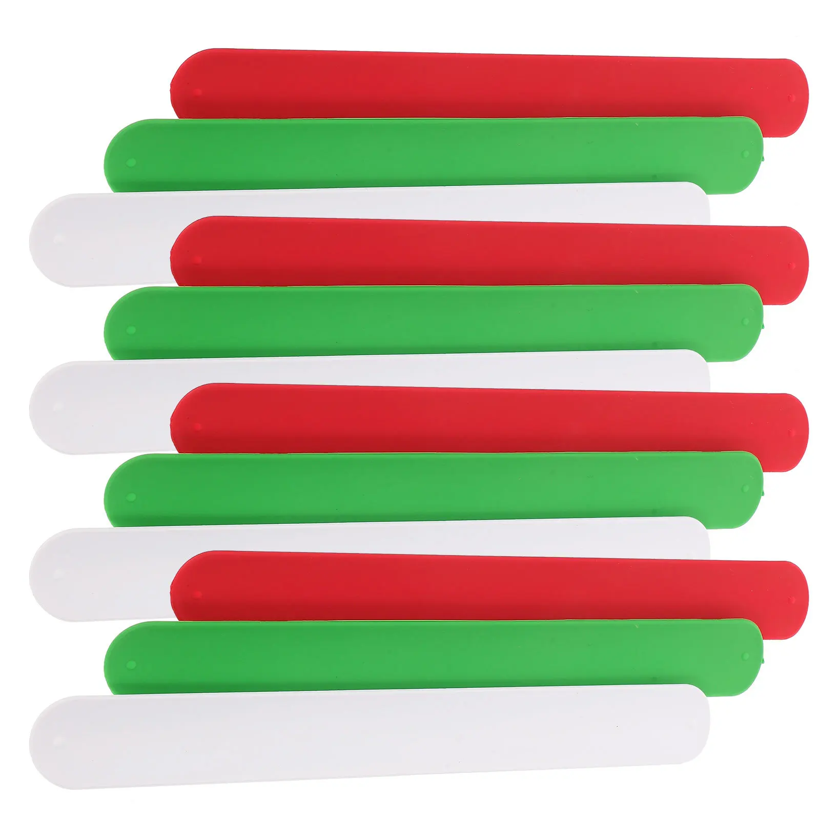 

12Pcs Silicone Slap Bracelets Soft Flexible Wrist Party Gifts Wristbands Decorative Slap Bands Classroom