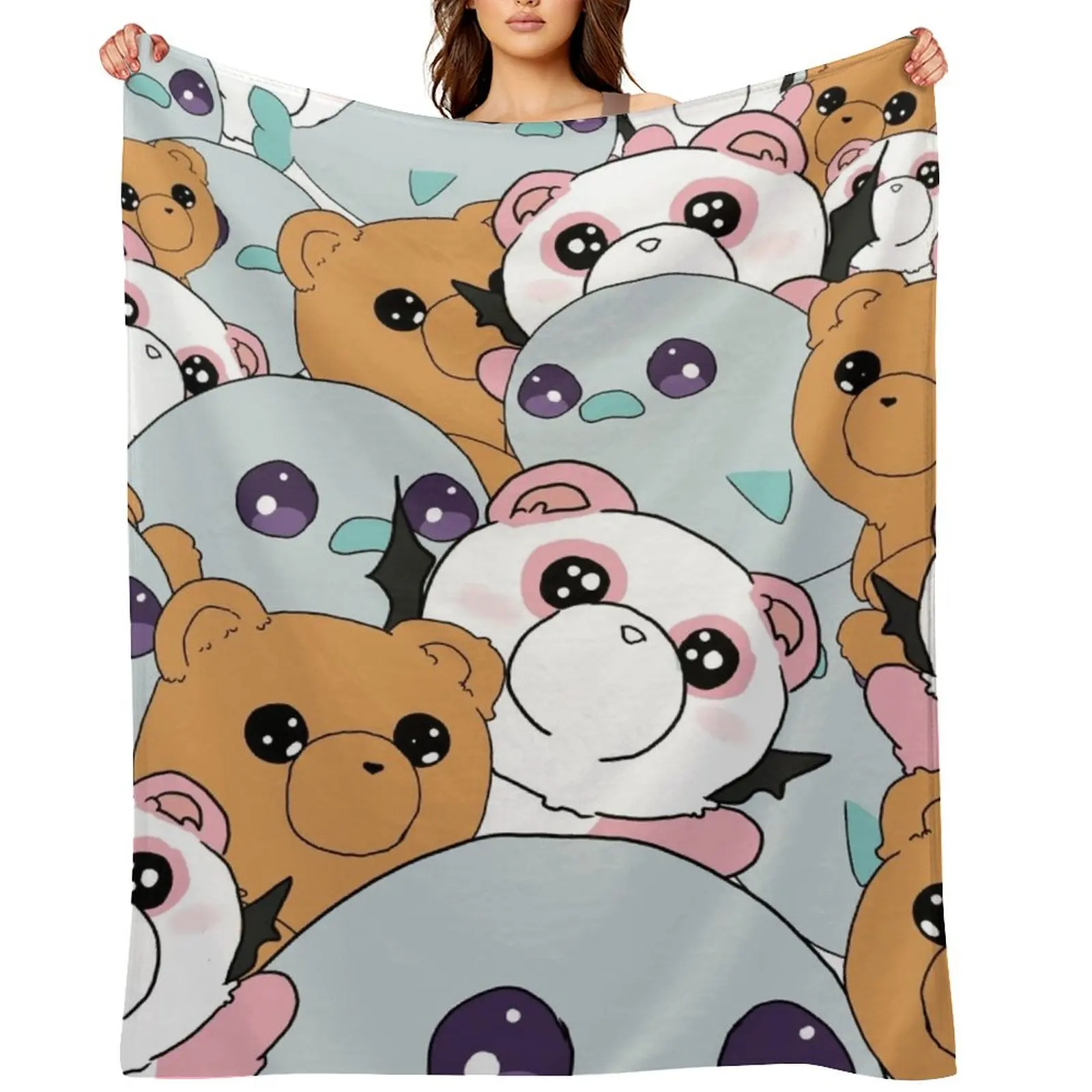 

Cuties of Sleepy Princess in the Demon Castle Throw Blanket heavy to sleep Sofa Custom Sofa Quilt Blankets